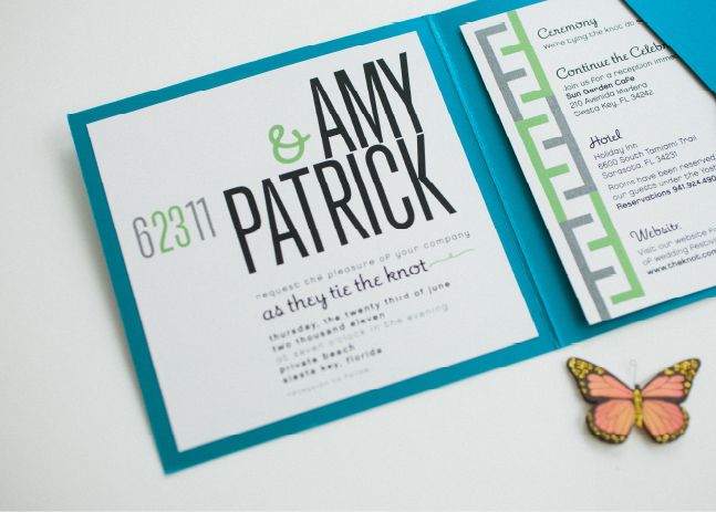 Amy + Patrick Invite