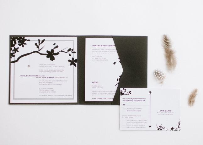 Jacqueline + Glenn Wedding Invitation